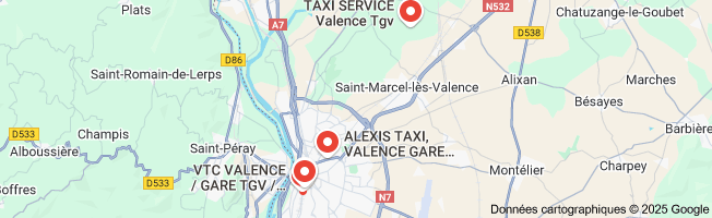 taxi gare tgv valence