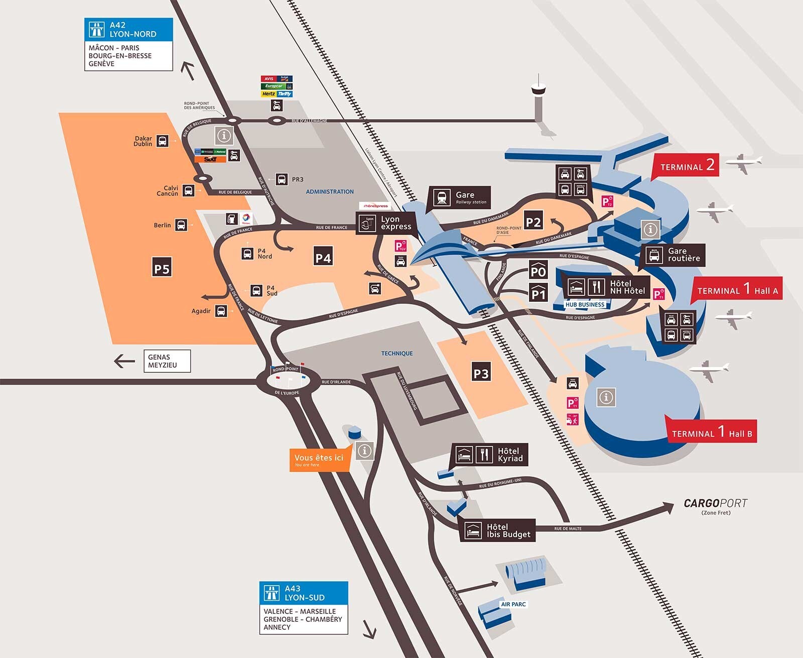 parking pas cher lyon st exupery