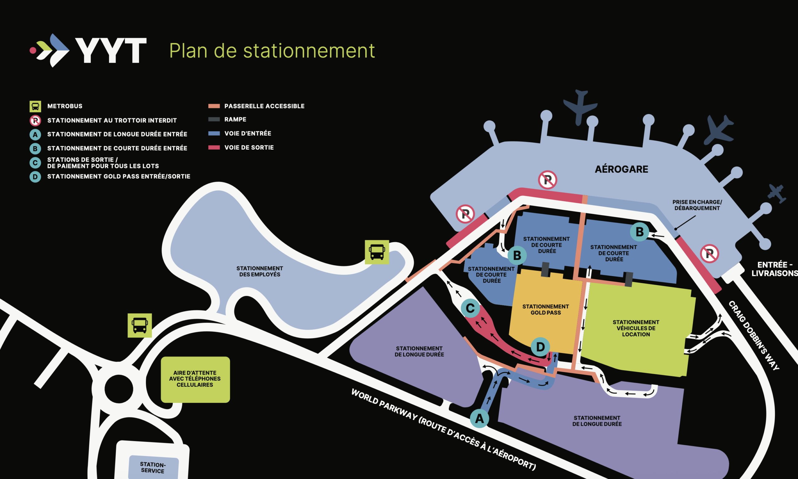 stationnement à l aéroport